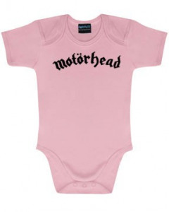Motörhead baby body Logo Pink | Metal Kids and Baby collection